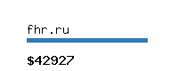 fhr.ru Website value calculator