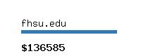 fhsu.edu Website value calculator