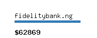 fidelitybank.ng Website value calculator