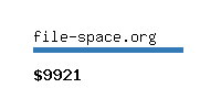 file-space.org Website value calculator