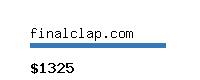 finalclap.com Website value calculator