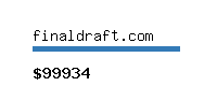 finaldraft.com Website value calculator