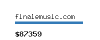 finalemusic.com Website value calculator