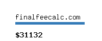 finalfeecalc.com Website value calculator