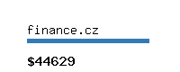 finance.cz Website value calculator