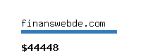 finanswebde.com Website value calculator
