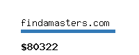 findamasters.com Website value calculator