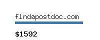 findapostdoc.com Website value calculator