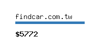 findcar.com.tw Website value calculator