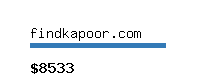 findkapoor.com Website value calculator
