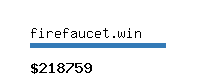 firefaucet.win Website value calculator