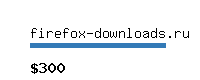 firefox-downloads.ru Website value calculator