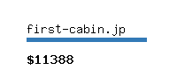 first-cabin.jp Website value calculator