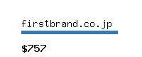 firstbrand.co.jp Website value calculator