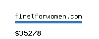firstforwomen.com Website value calculator
