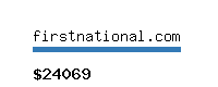 firstnational.com Website value calculator