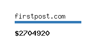 firstpost.com Website value calculator