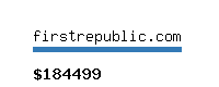 firstrepublic.com Website value calculator