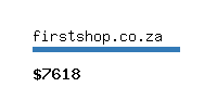 firstshop.co.za Website value calculator
