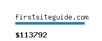 firstsiteguide.com Website value calculator