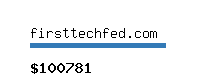 firsttechfed.com Website value calculator