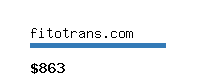 fitotrans.com Website value calculator
