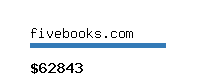 fivebooks.com Website value calculator