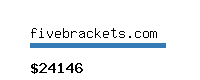 fivebrackets.com Website value calculator
