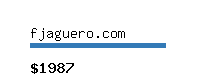 fjaguero.com Website value calculator