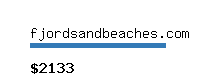 fjordsandbeaches.com Website value calculator