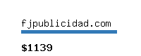 fjpublicidad.com Website value calculator