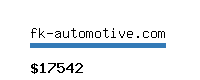 fk-automotive.com Website value calculator