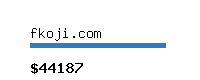 fkoji.com Website value calculator