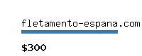 fletamento-espana.com Website value calculator