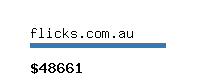 flicks.com.au Website value calculator