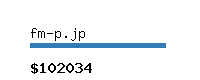 fm-p.jp Website value calculator