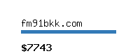 fm91bkk.com Website value calculator