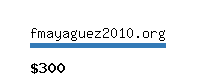 fmayaguez2010.org Website value calculator