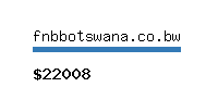 fnbbotswana.co.bw Website value calculator