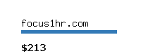 focus1hr.com Website value calculator