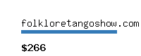 folkloretangoshow.com Website value calculator