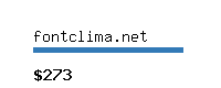 fontclima.net Website value calculator