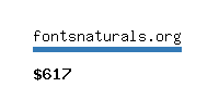 fontsnaturals.org Website value calculator