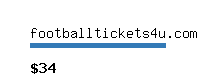 footballtickets4u.com Website value calculator