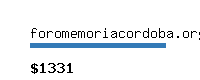 foromemoriacordoba.org Website value calculator