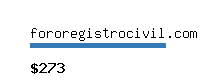 fororegistrocivil.com Website value calculator