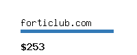 forticlub.com Website value calculator