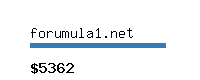 forumula1.net Website value calculator