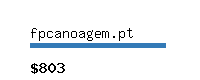 fpcanoagem.pt Website value calculator