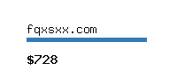 fqxsxx.com Website value calculator